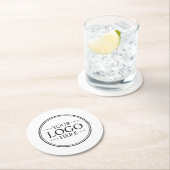 Aangepast bedrijfslogo ronde kartonnen onderzetter (Insitu)