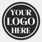 Aangepast bedrijfslogo ronde sticker (Voorkant)