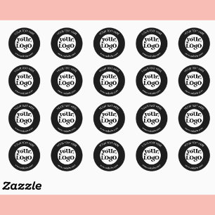Aangepast bedrijfslogo ronde sticker