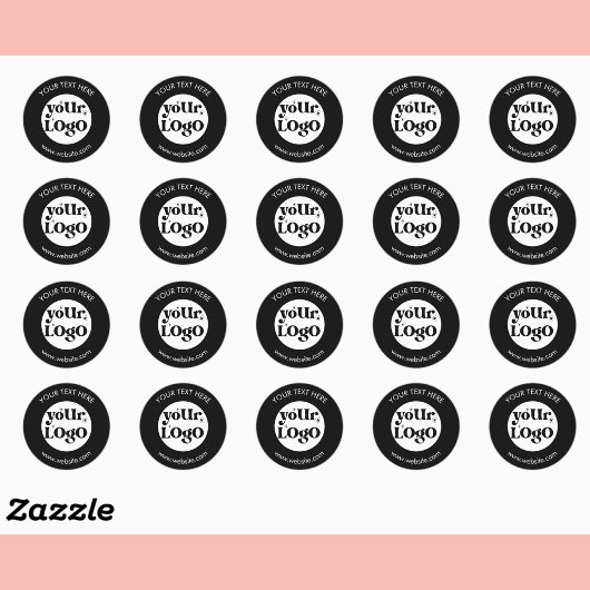 Aangepast bedrijfslogo ronde sticker