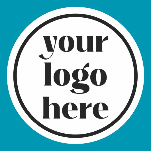 Aangepast bedrijfslogo ronde sticker