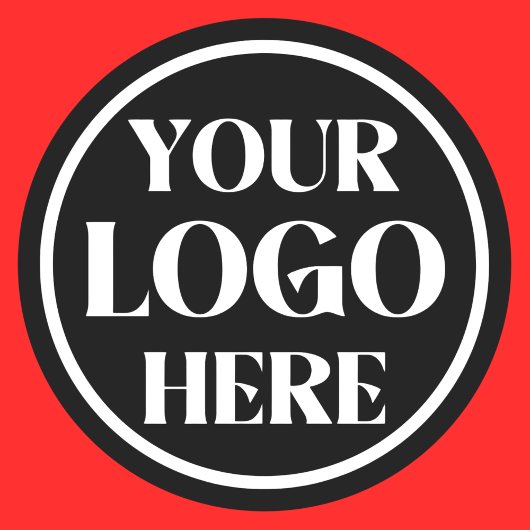 Aangepast bedrijfslogo ronde sticker