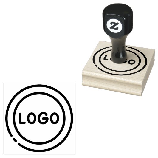 Aangepast bedrijfslogo rubberstempel (Gestempeld)