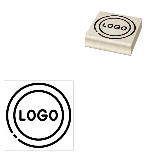 Aangepast bedrijfslogo rubberstempel (Gestempeld)