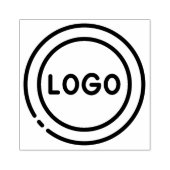 Aangepast bedrijfslogo rubberstempel (Afrduk)