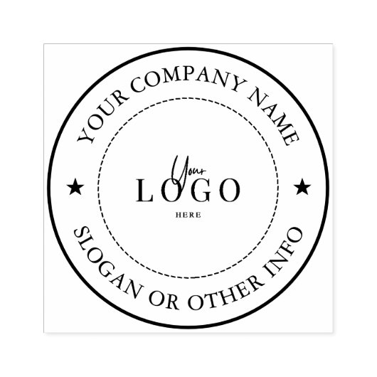 Aangepast bedrijfslogo rubberstempel (Afrduk)