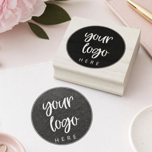 Aangepast bedrijfslogo rubberstempel