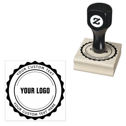 Aangepast bedrijfslogo rubberstempel (Gestempeld)