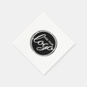 Aangepast bedrijfslogo servet (Hoek)