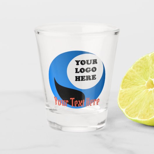 Aangepast bedrijfslogo shot glas (Voorkant)