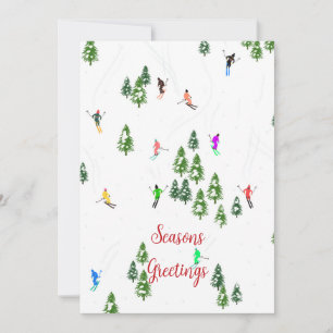 Aangepast bedrijfslogo Skien Zakelijk Kerstmis Feestdagenkaart