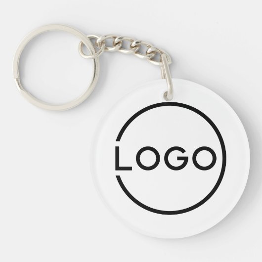 Aangepast bedrijfslogo sleutelhanger (Voorkant)