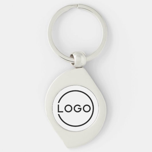 Aangepast bedrijfslogo sleutelhanger (Voorkant)