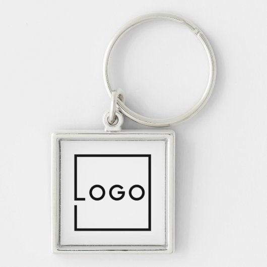 Aangepast bedrijfslogo sleutelhanger (Voorkant)