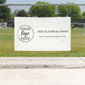 Aangepast bedrijfslogo  spandoek (Insitu)