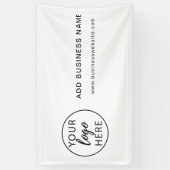 Aangepast bedrijfslogo  spandoek (Verticaal)