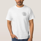 Aangepast bedrijfslogo t-shirt (Voorkant)