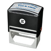 Aangepast bedrijfslogo tekst info ovale stempel vo (Product)