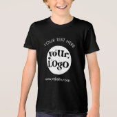 Aangepast bedrijfslogo Tri-Blend shirt (Voorkant)