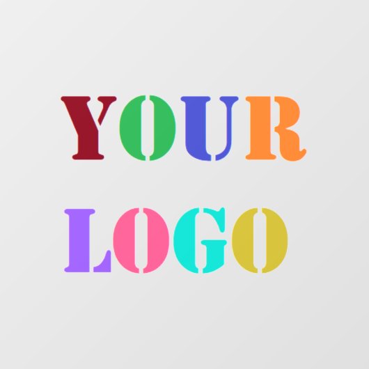 Aangepast bedrijfslogo Uw bedrijfsvensterfolie Raamsticker (Vel)