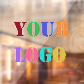 Aangepast bedrijfslogo Uw bedrijfsvensterfolie Raamsticker (Vel 2)