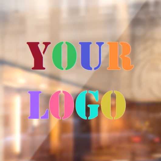 Aangepast bedrijfslogo Uw bedrijfsvensterfolie Raamsticker (Vel 2)