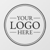 Aangepast bedrijfslogo vensterfolie raamsticker (Vel)