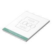 Aangepast bedrijfslogo vervaagde achtergrond moder notitieblok (Linkerzijde)