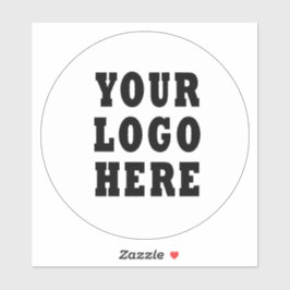 Aangepast bedrijfslogo voor promotie sticker