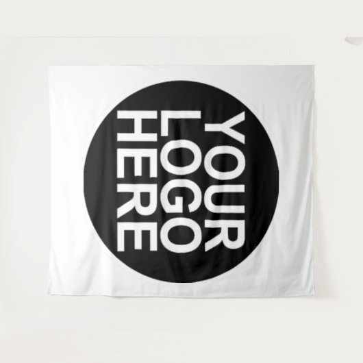 Aangepast bedrijfslogo wandkleed (Voorkant (horizontaal))