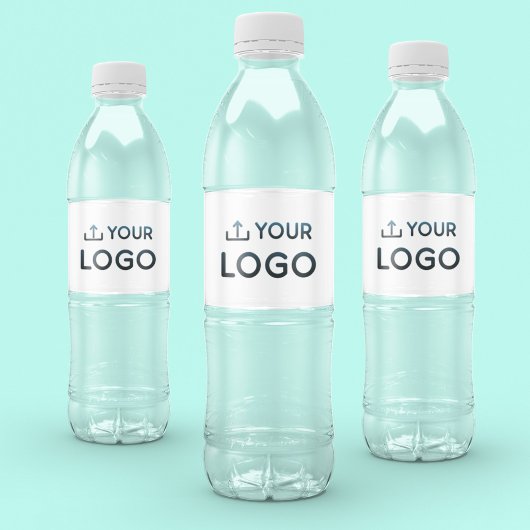 Aangepast bedrijfslogo waterfles etiket