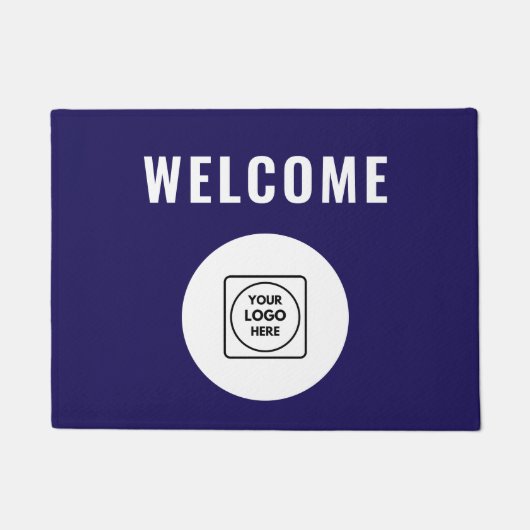 Aangepast bedrijfslogo Welkom deurmat (Voorkant)