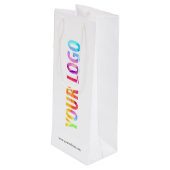Aangepast bedrijfslogo Zakelijk promotiegeschenk Wijn Cadeautas (Achterkant Gekanteld)