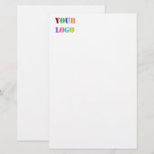 Aangepast bedrijfslogo Zakelijke briefpapier voorb (Voorkant / Achterkant)