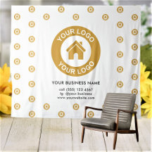 Aangepast bedrijfslogo Zakelijke evenementen Wit