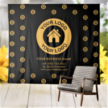 Aangepast bedrijfslogo Zakelijke evenementen Zwart