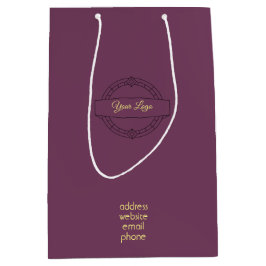 Aangepast bedrijfslogo zakelijke promotionele cade medium cadeauzakje