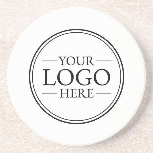 Aangepast bedrijfslogo zandsteen onderzetter (Voorkant)