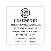 Aangepast bedrijfslogo  zelfinktende stempel (Design)