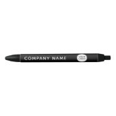Aangepast bedrijfslogo zwarte pen | Modern minimal (Voorkant)