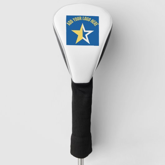 Aangepast bedrijfsmerk met Logo Golfheadcover (Voorkant)