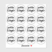 Aangepast bedrijfsmerk met Logo Sticker (Vel)