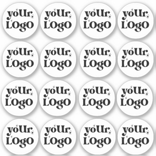 Aangepast bedrijfsmerk met Logo Sticker (Voorkant)