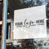 Aangepast bedrijfsmerk voor zakelijke Logo Raamsticker