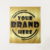 Aangepast bedrijfsmerk wandkleed (Voorkant)