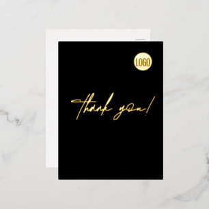 Aangepast bedrijfsontwerp - Eenvoudig verticaal Lo Folie Uitnodiging Briefkaart