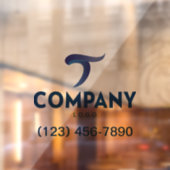 Aangepast bedrijfspromotiebedrijf Logo Raamsticker (Vel 2)