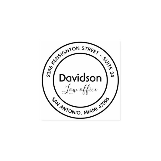 Aangepast bedrijfsretouradres Houden Rubberstempel (Afrduk)