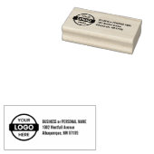 Aangepast bedrijfsretouradres Professional Logo Rubberstempel (Gestempeld)