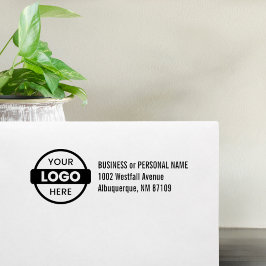 Aangepast bedrijfsretouradres Professional Logo Rubberstempel